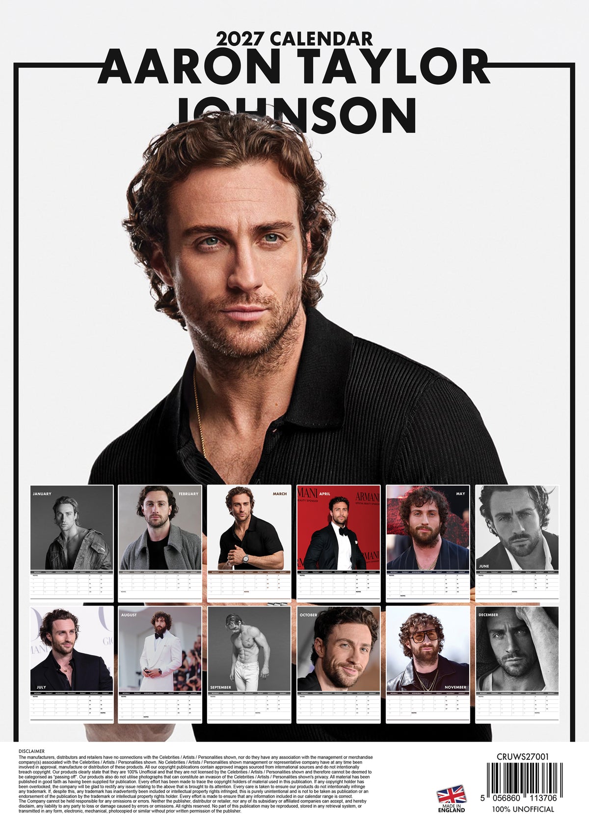 Aaron Taylor-Johnson Calendar 2027
