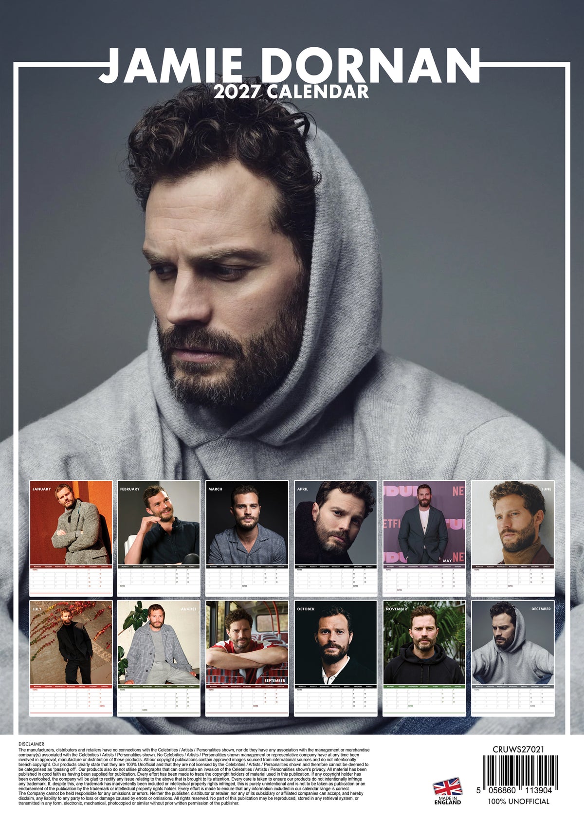 Jamie Dornan Calendar 2027