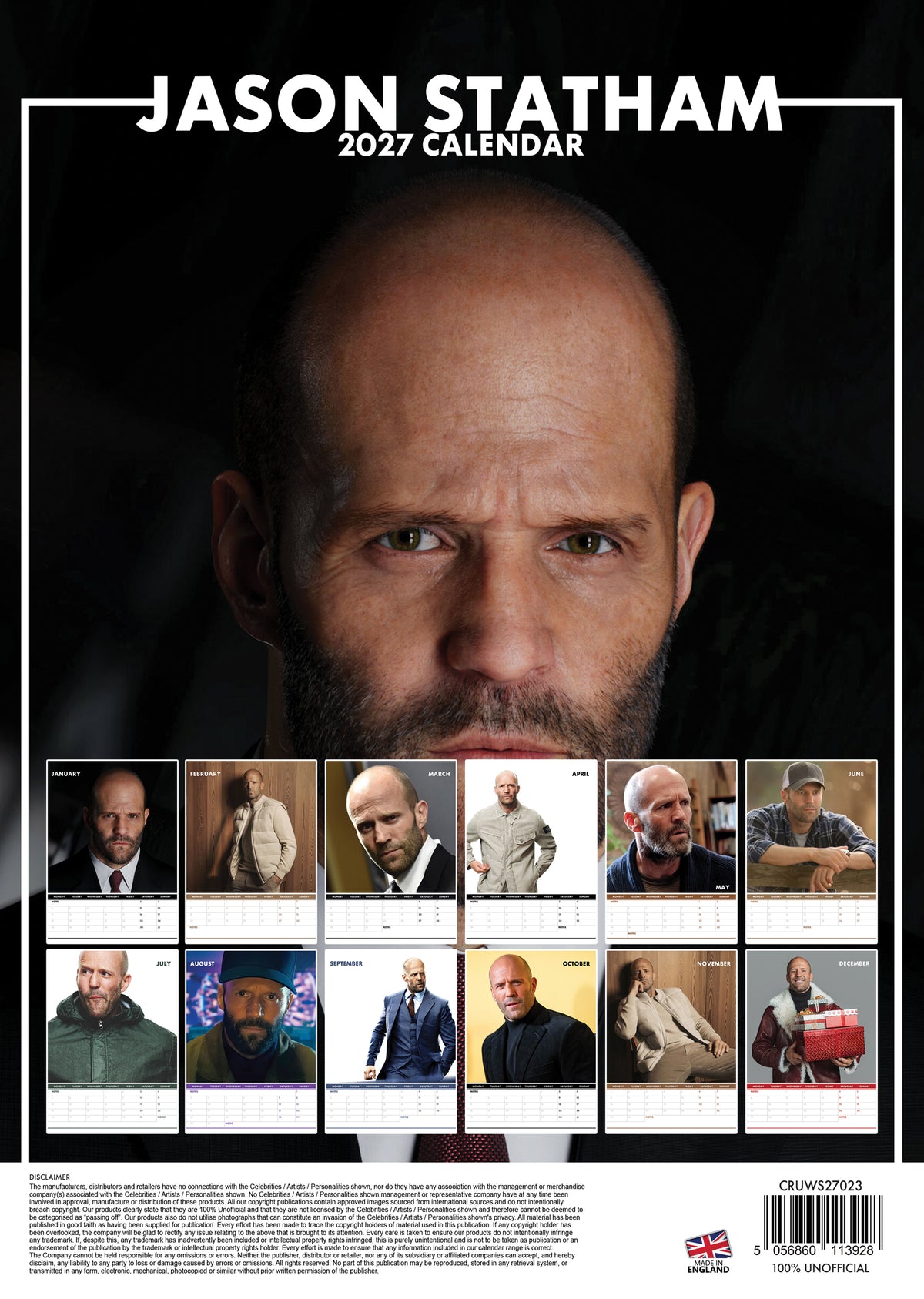 Jason Statham Calendar 2027