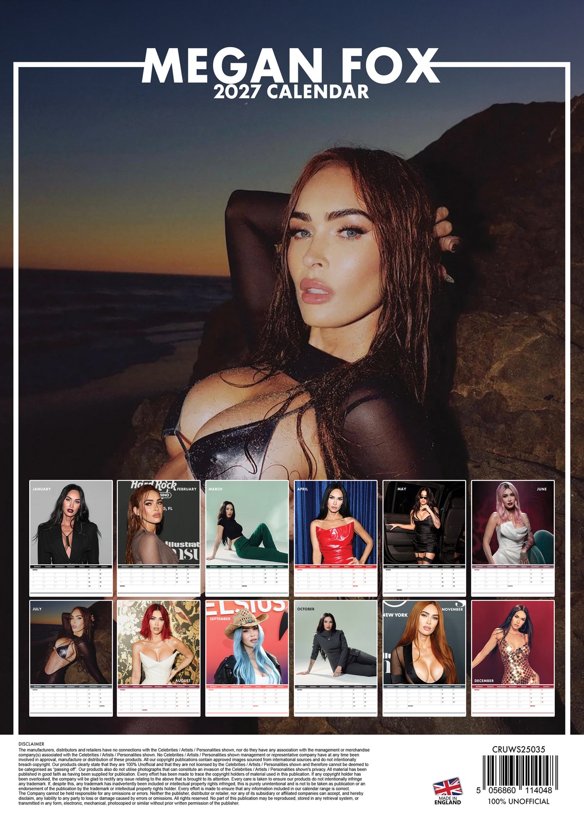 Megan Fox Calendar 2027