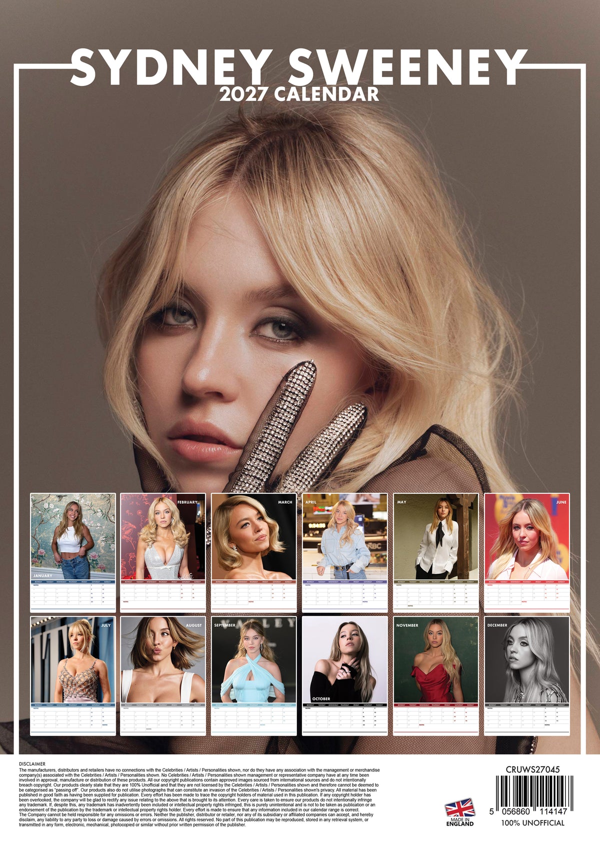 Sydney Sweeney Calendar 2027