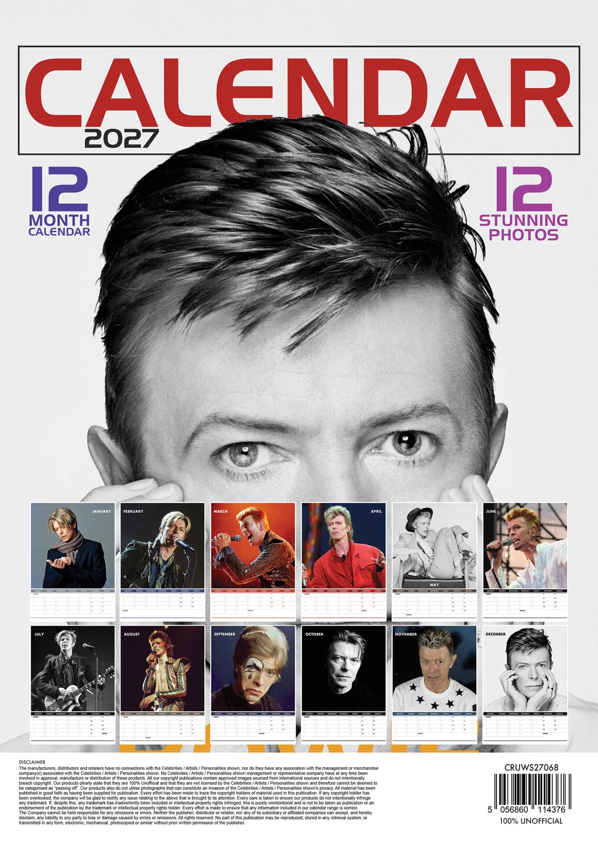 David Bowie Calendar 2027 – A Year of Visionary Music and Iconic Style