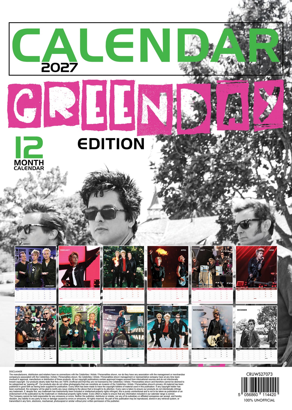 Green Day Calendar 2027