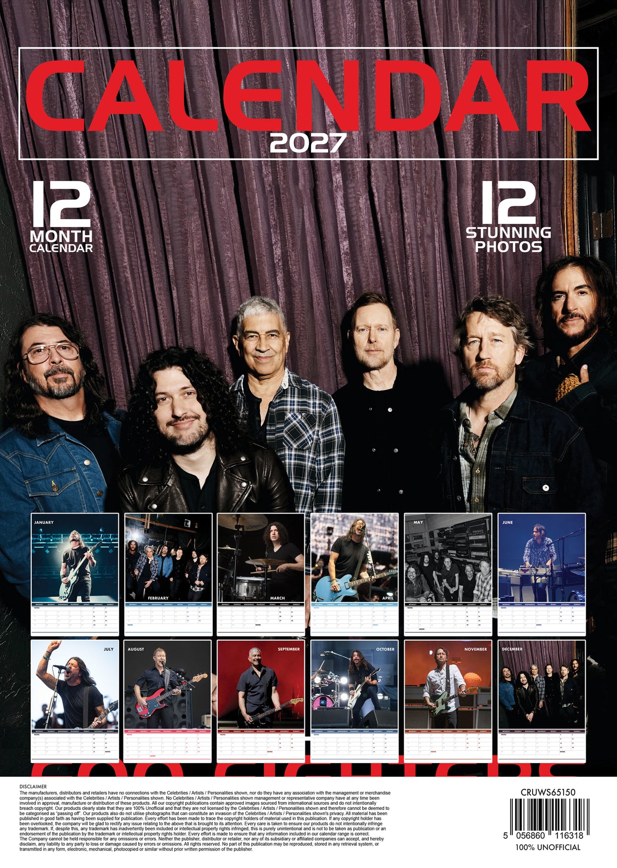 Foo Fighters Calendar 2027