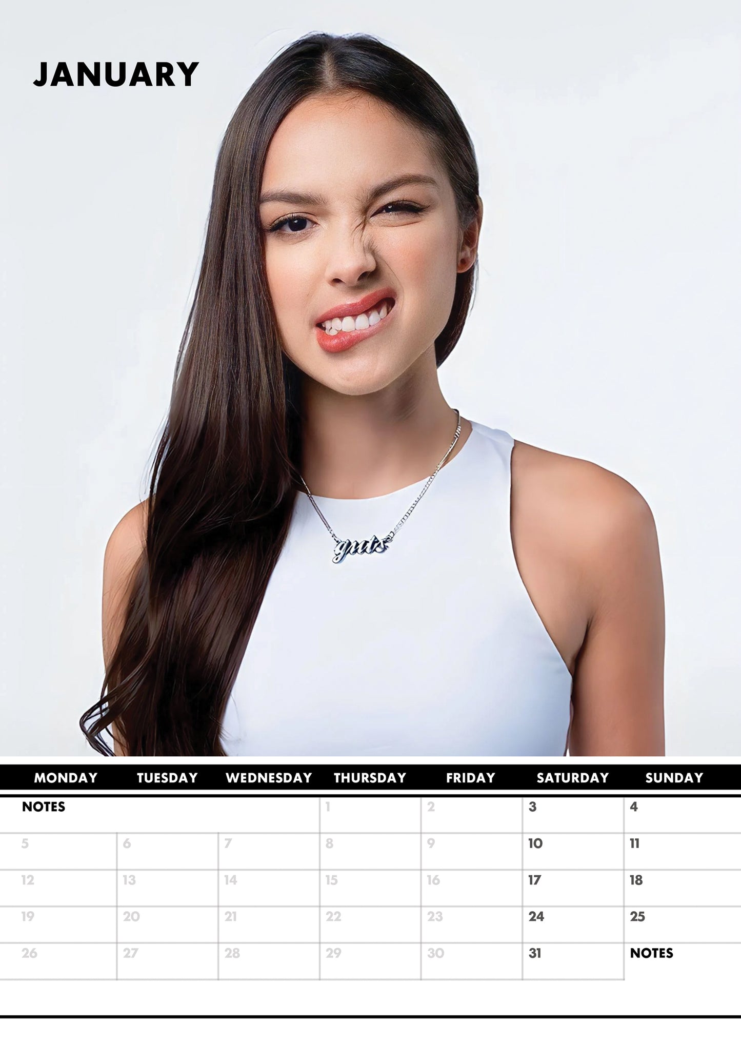 Olivia Rodrigo Calendar 2026 – Celebrate the Rising Star