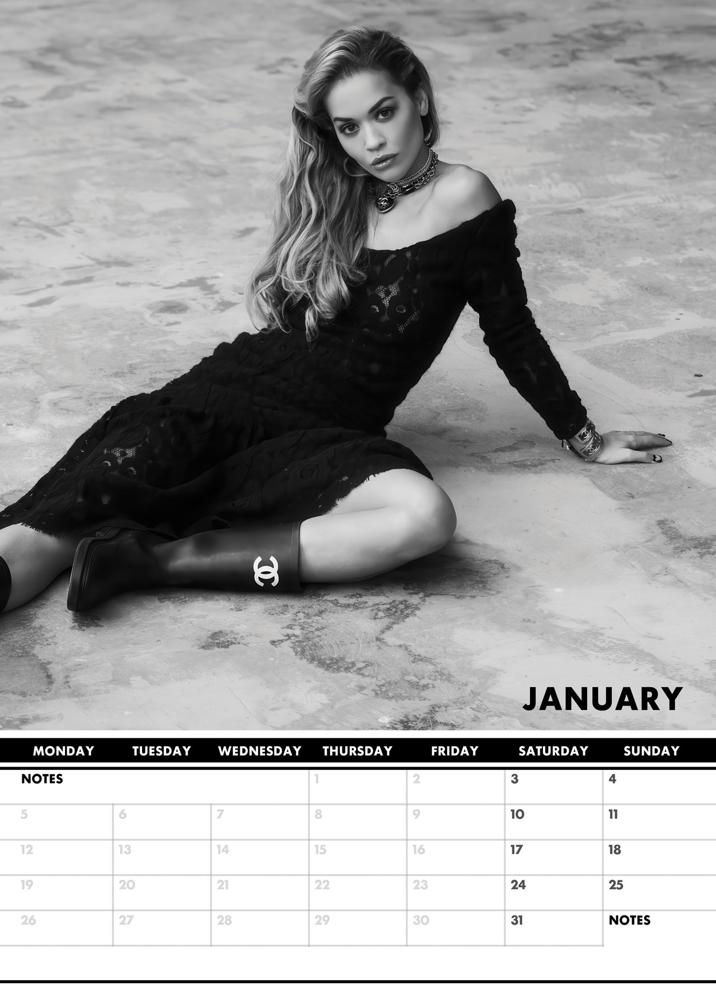 Rita Ora Calendar 2026 – A Glamorous Year with a Pop Icon