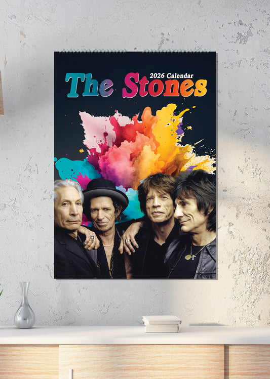 The Rolling Stones Calendar 2026 – Rock Through the Year with Legends of Music
