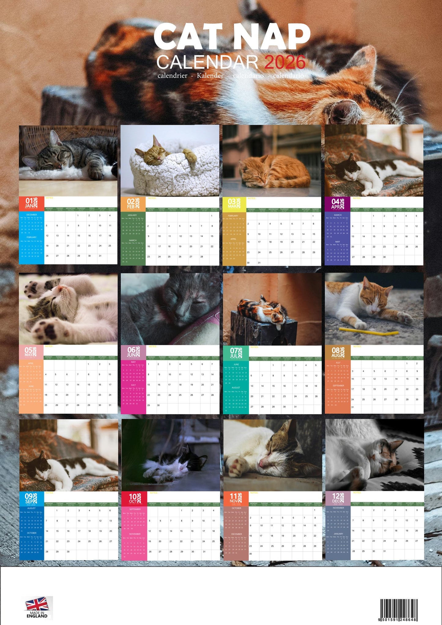 Cat Nap Calendar 2026 – M-PRA Range