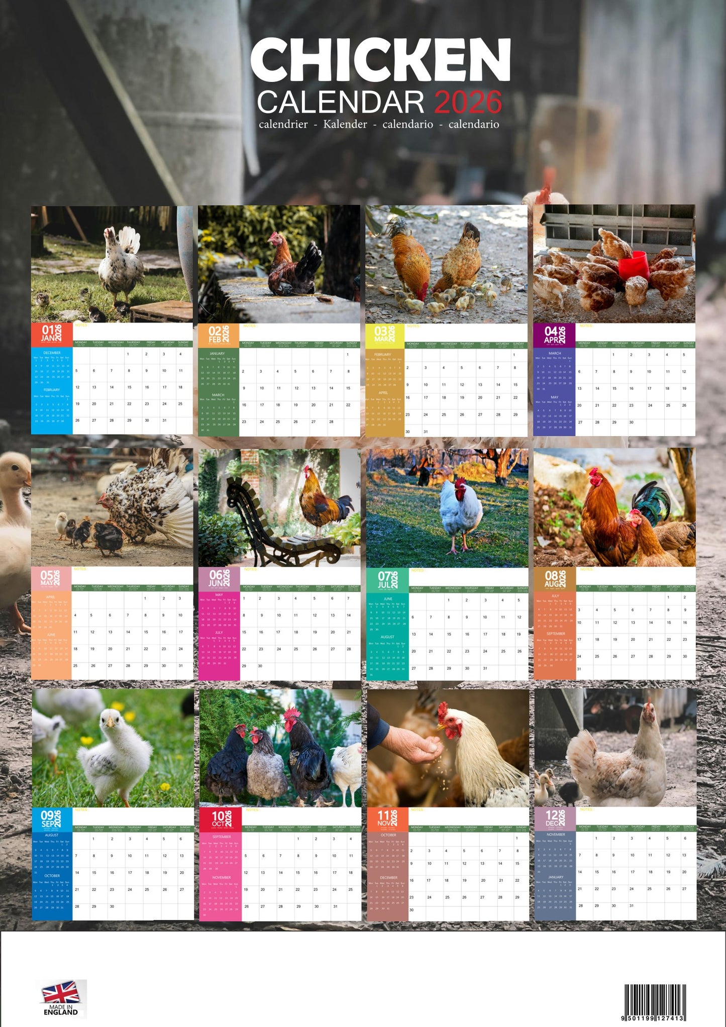 Chicken Calendar 2026 – M-PRA Range