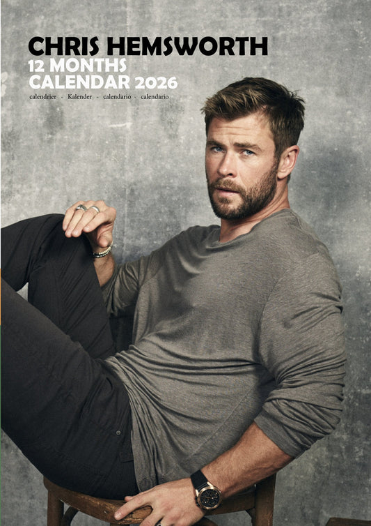 Chris Hemsworth Celebrity Calendar 2026 – M-PRA Range