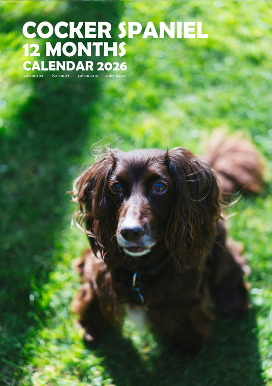 Cocker Spaniel Dog Calendar 2026 – M-PRA Range