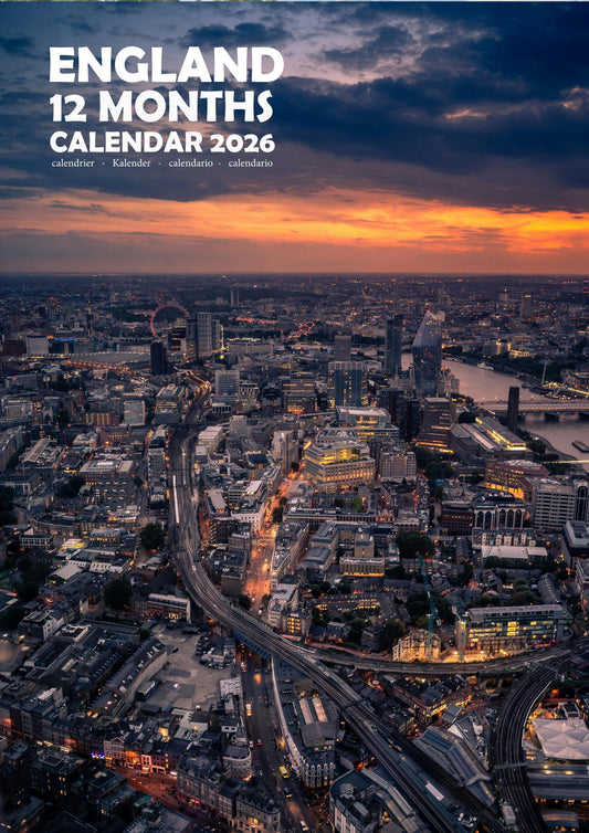 England Calendar 2026 – M-PRA Range
