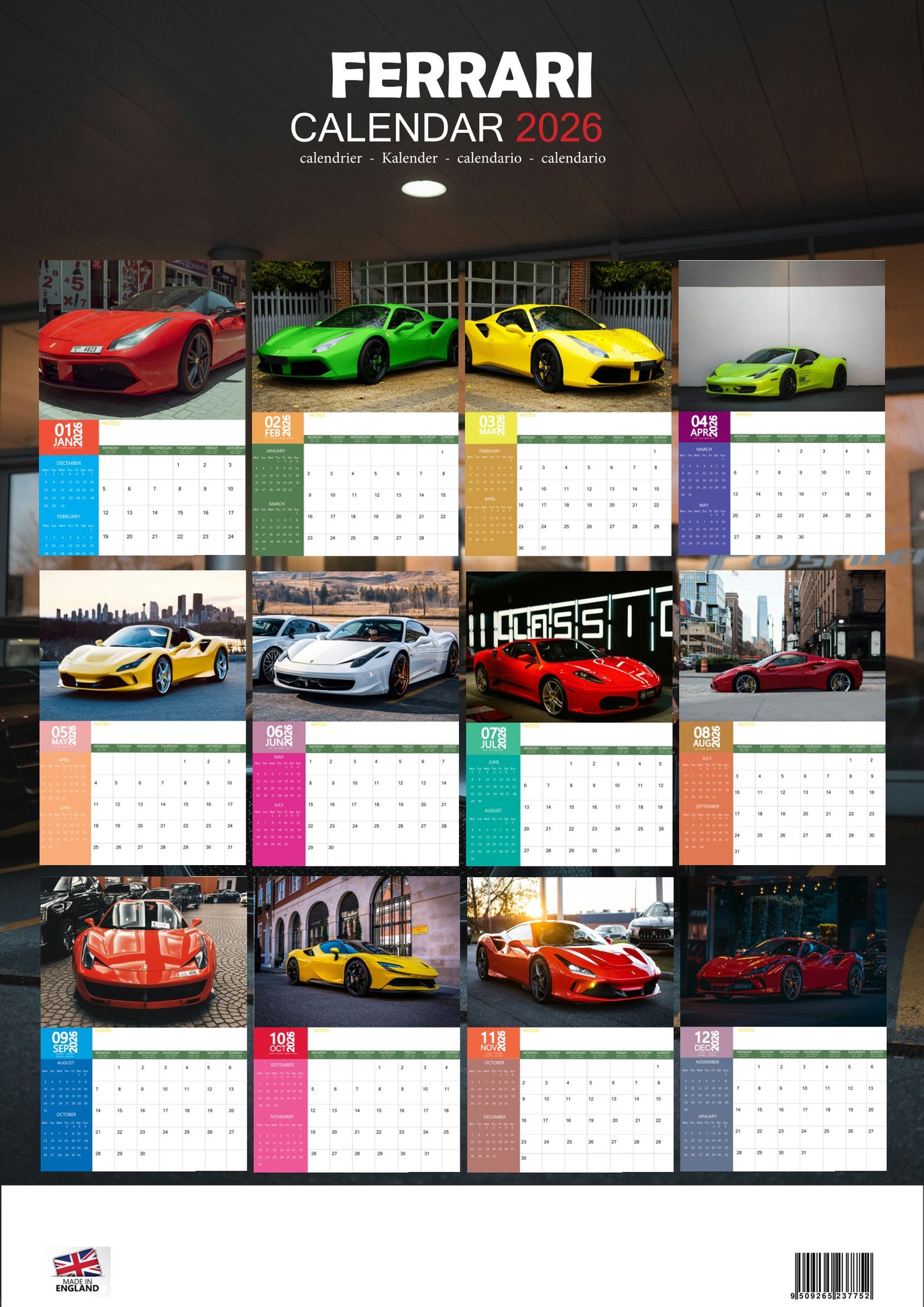 Ferrari Transport Calendar 2026 – M-PRA Range