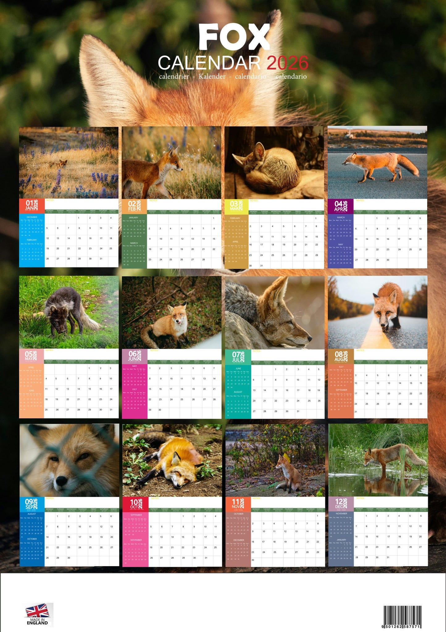Fox Calendar 2026 – M-PRA Range