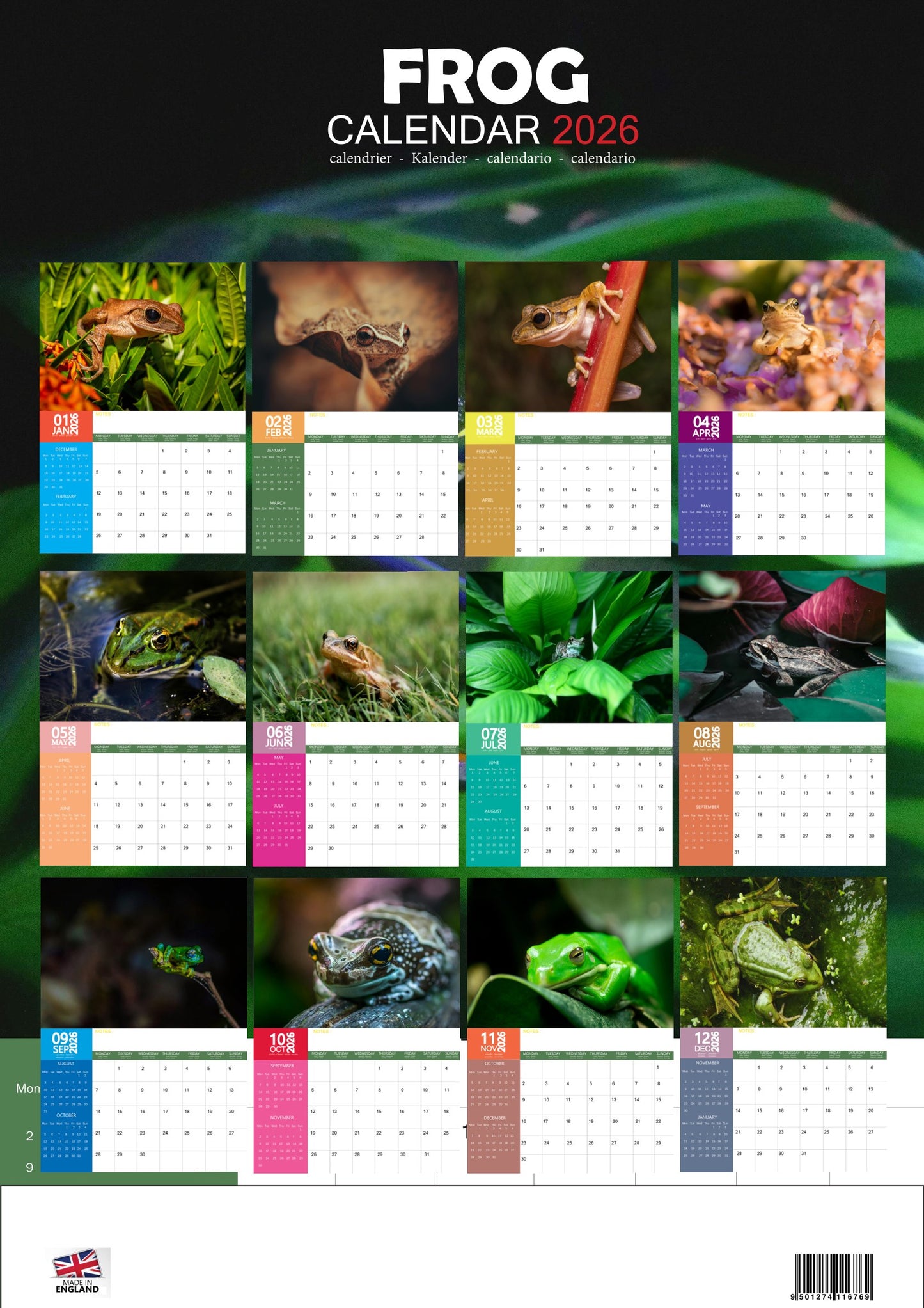 Frog Calendar 2026 – M-PRA Range