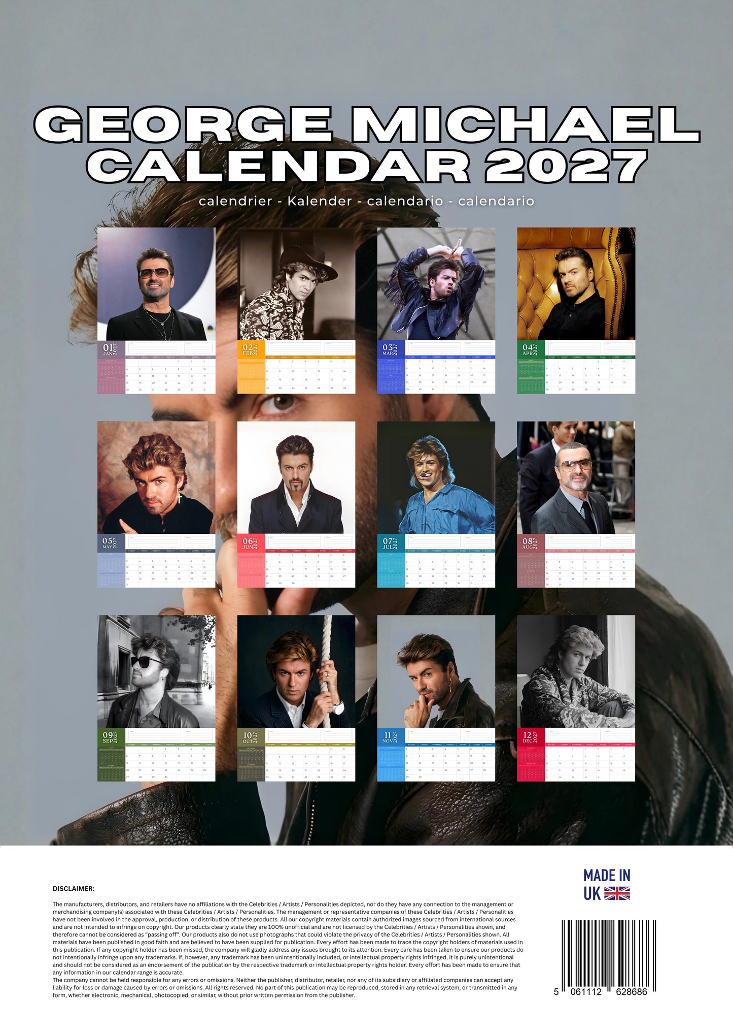 George Michael Music Calendar 2027 – M-PRA Range