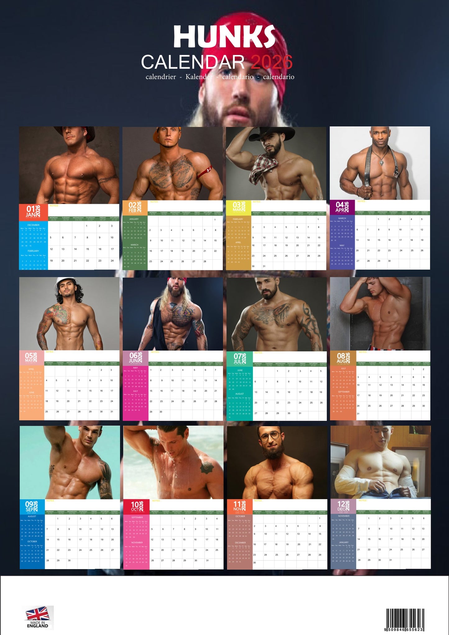 Hunks Calendar 2026 – M-PRA Range