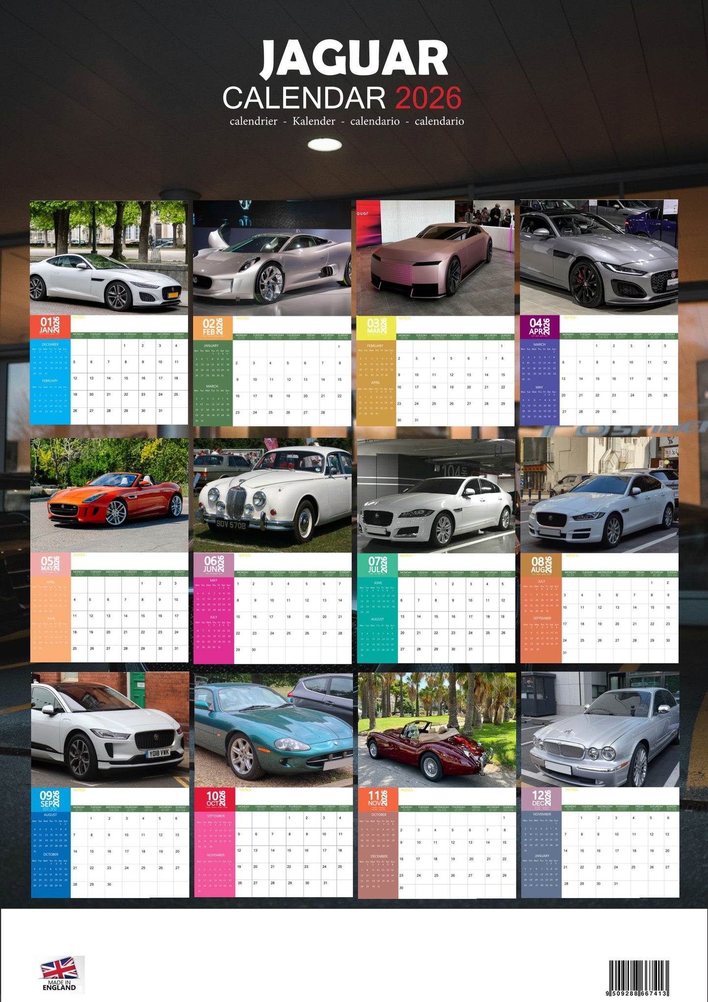 Jaguar Transport Calendar 2026 – M-PRA Range