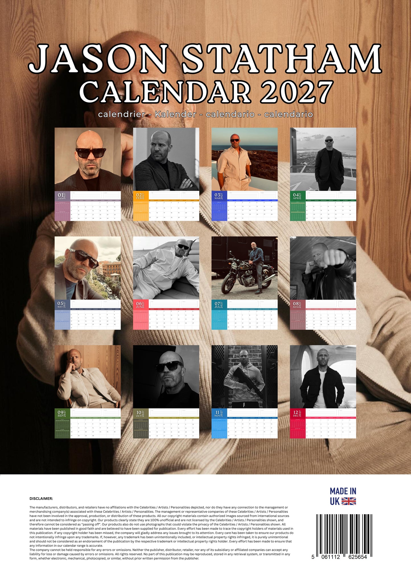 Jason Statham Calendar 2027 – M-PRA Range