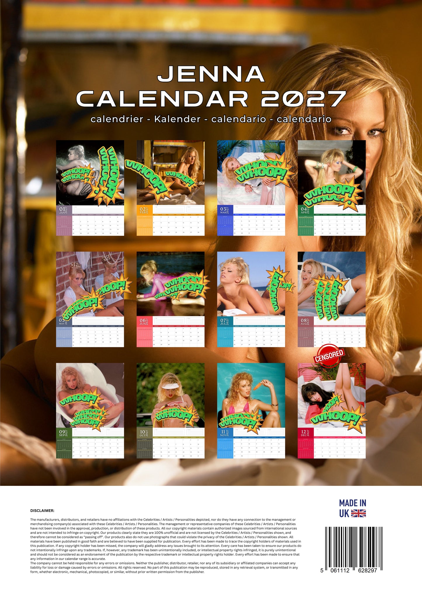 Jenna Jameson XXX Calendar 2027 | Adult Calendar