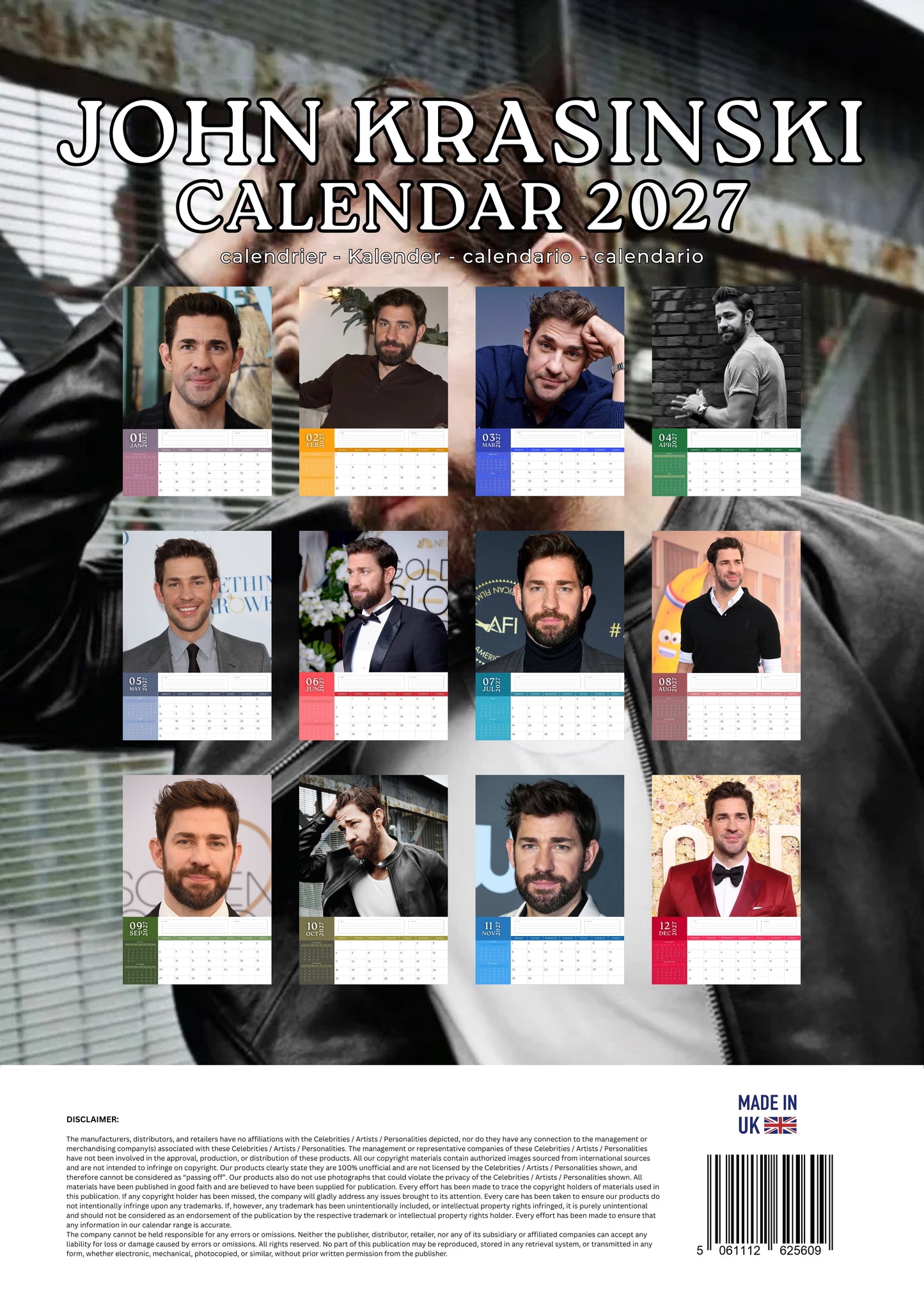 John Krasinski Calendar 2027 – M-PRA Range