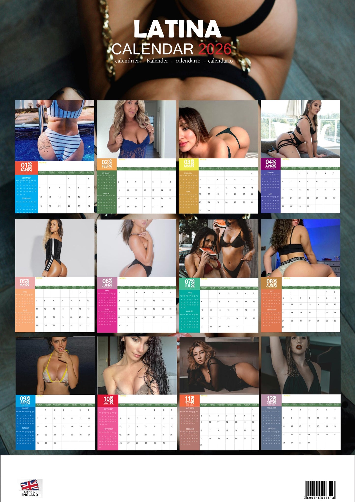 Latina Calendar 2026 – M-PRA Range
