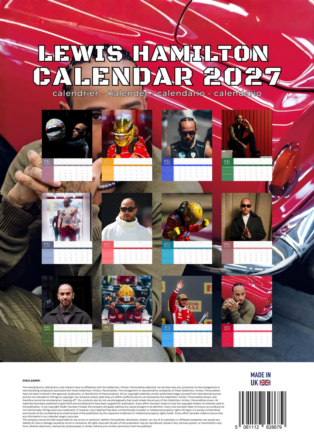 Lewis Hamilton Calendar 2027 – M-PRA Range