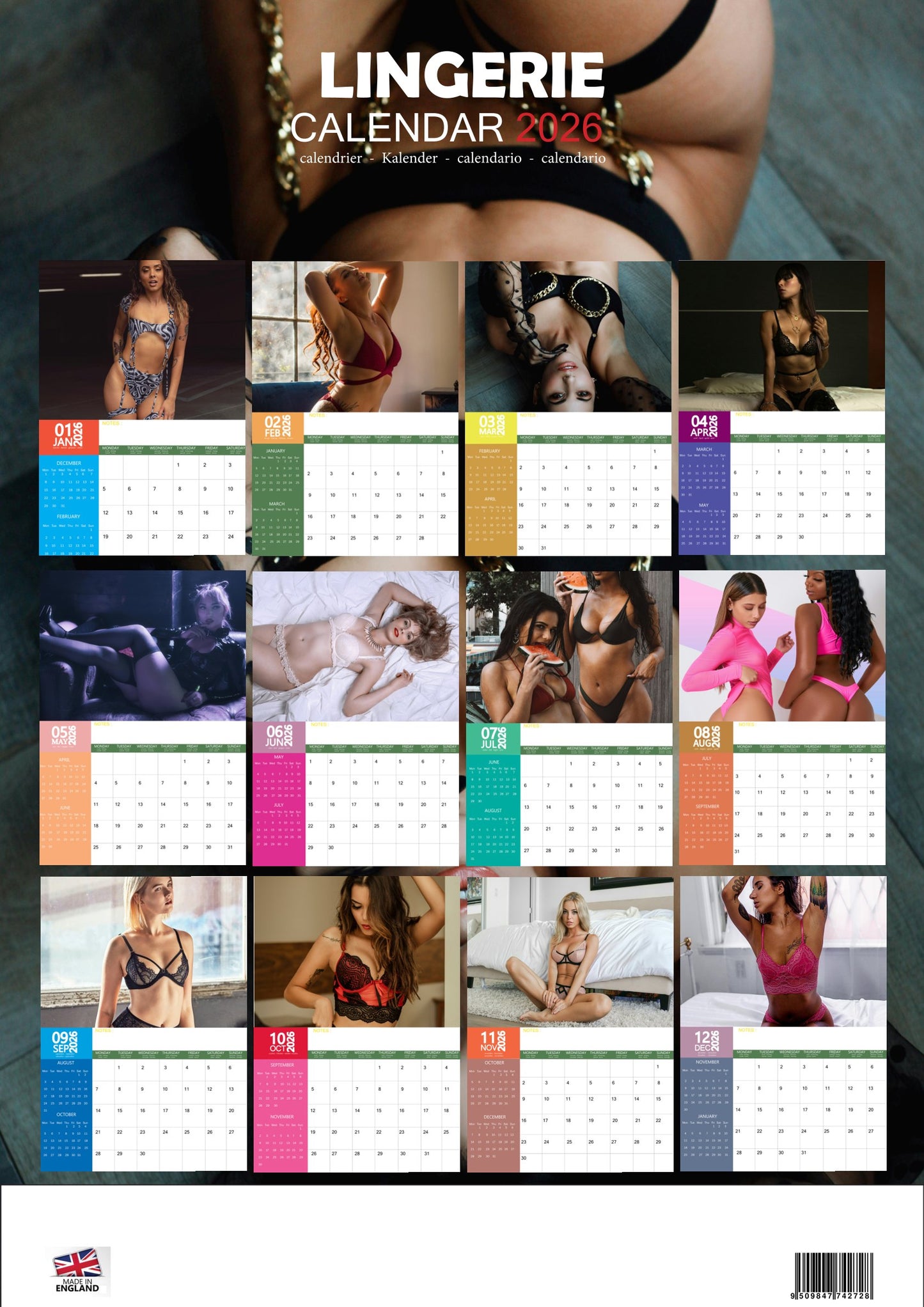 Lingerie Calendar 2026 – M-PRA Range