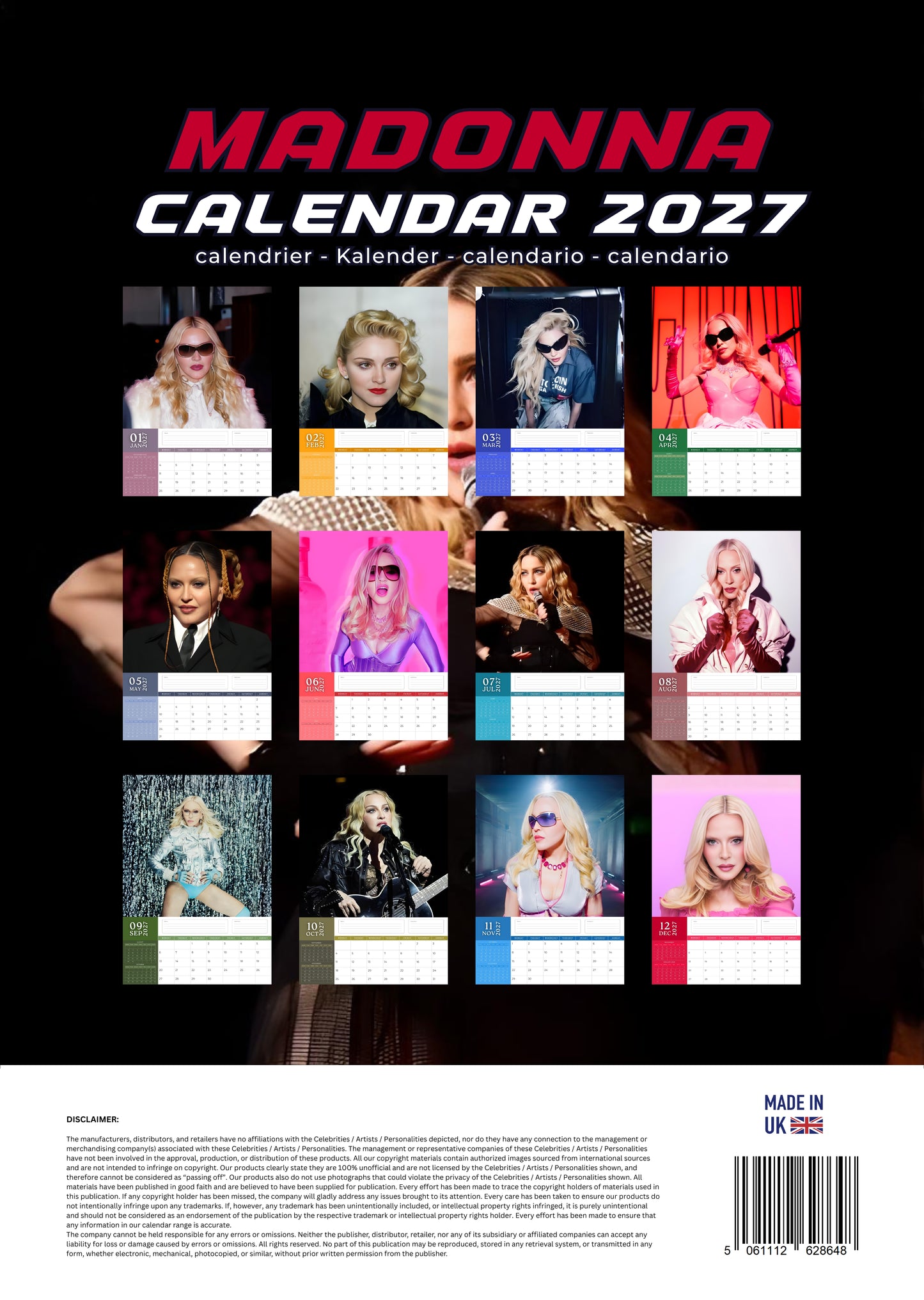 Madonna Music Calendar 2027 – M-PRA Range
