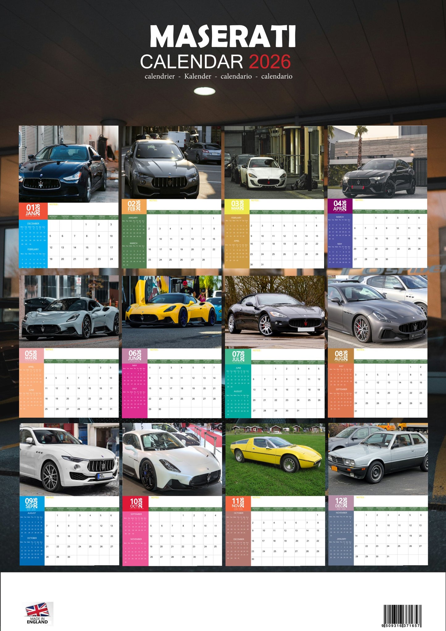 Maserati Transport Calendar 2026 – M-PRA Range