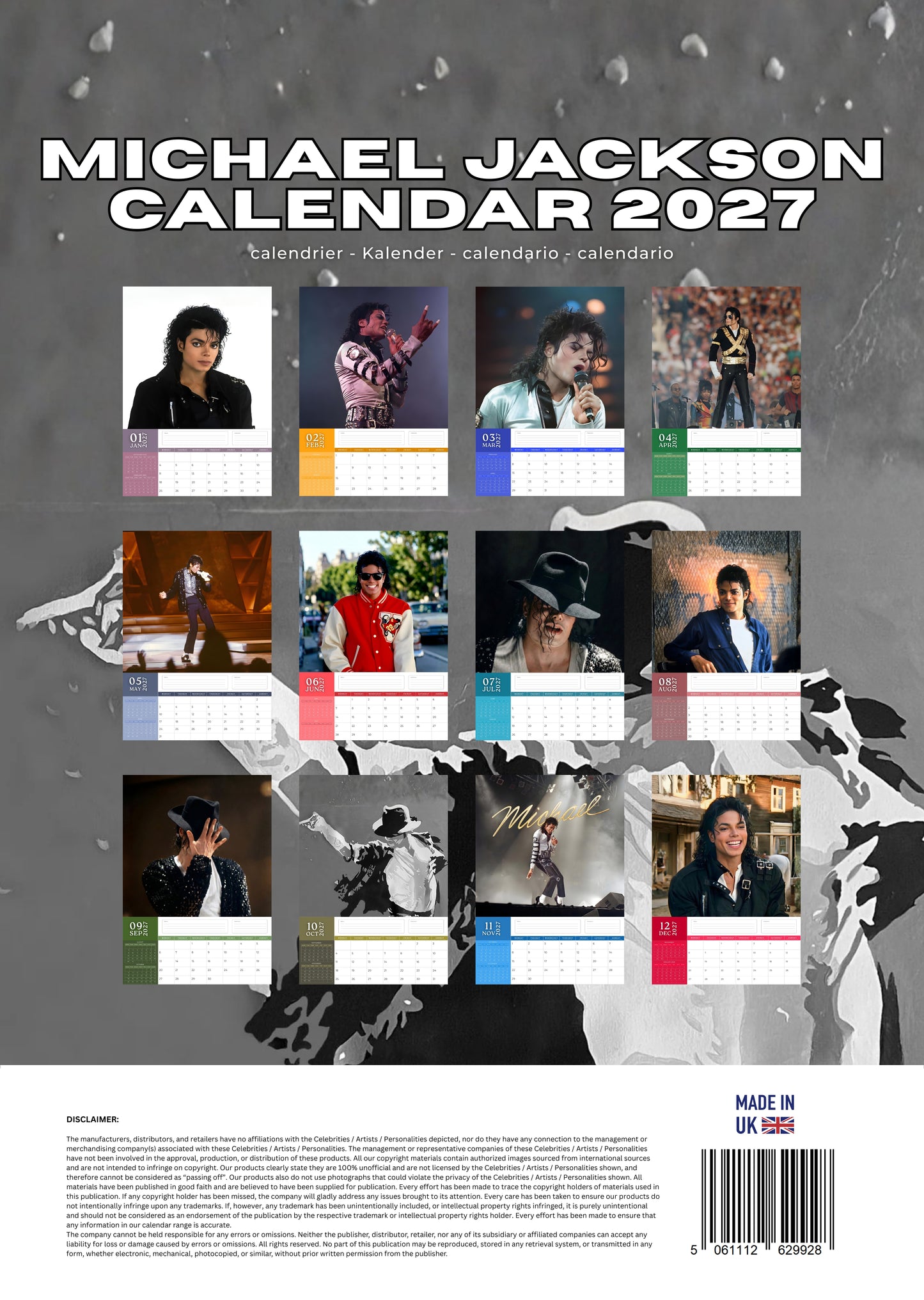 Michael Jackson Music Calendar 2027 – M-PRA Range