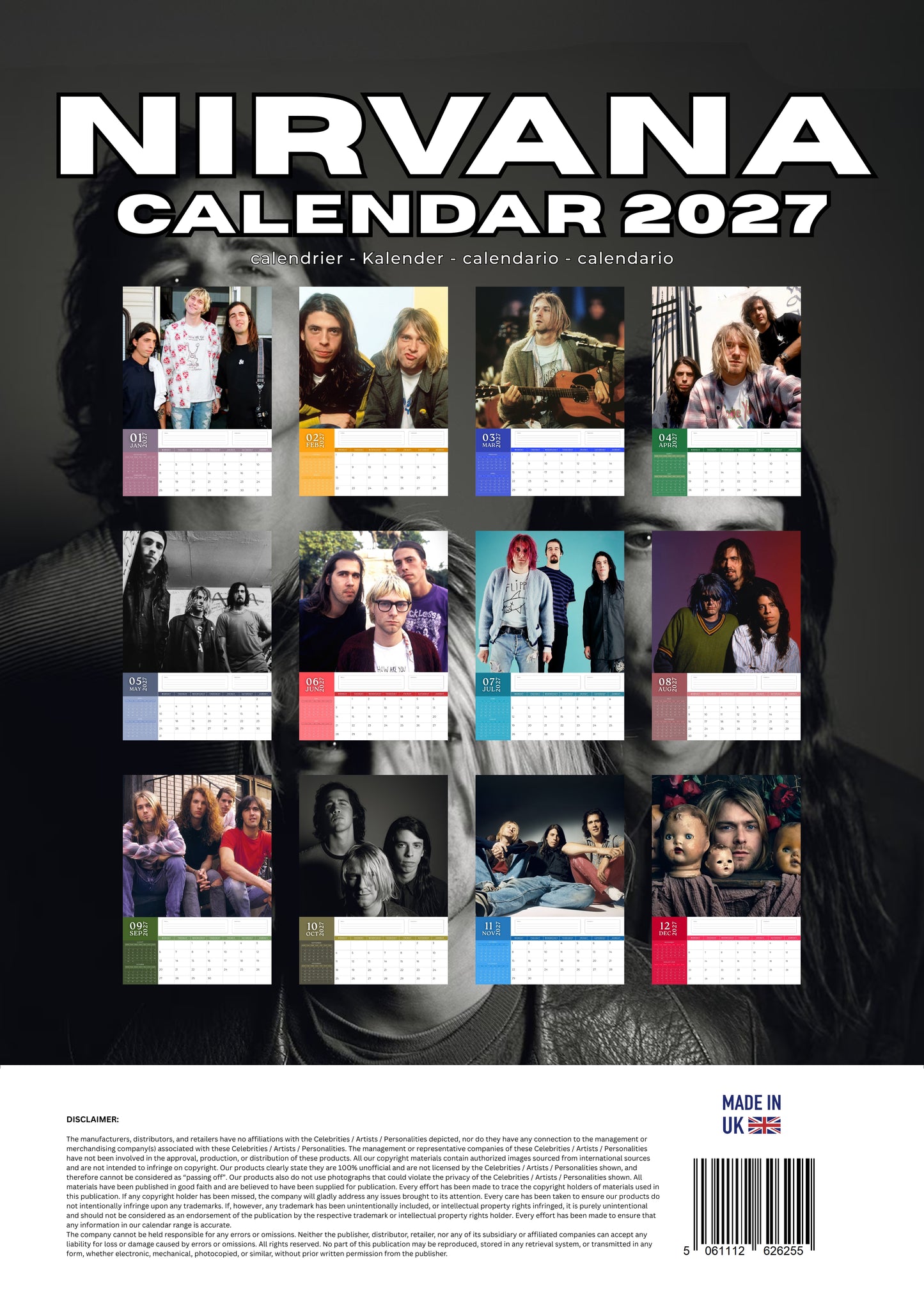 Nirvana Music Calendar 2027 – M-PRA Range