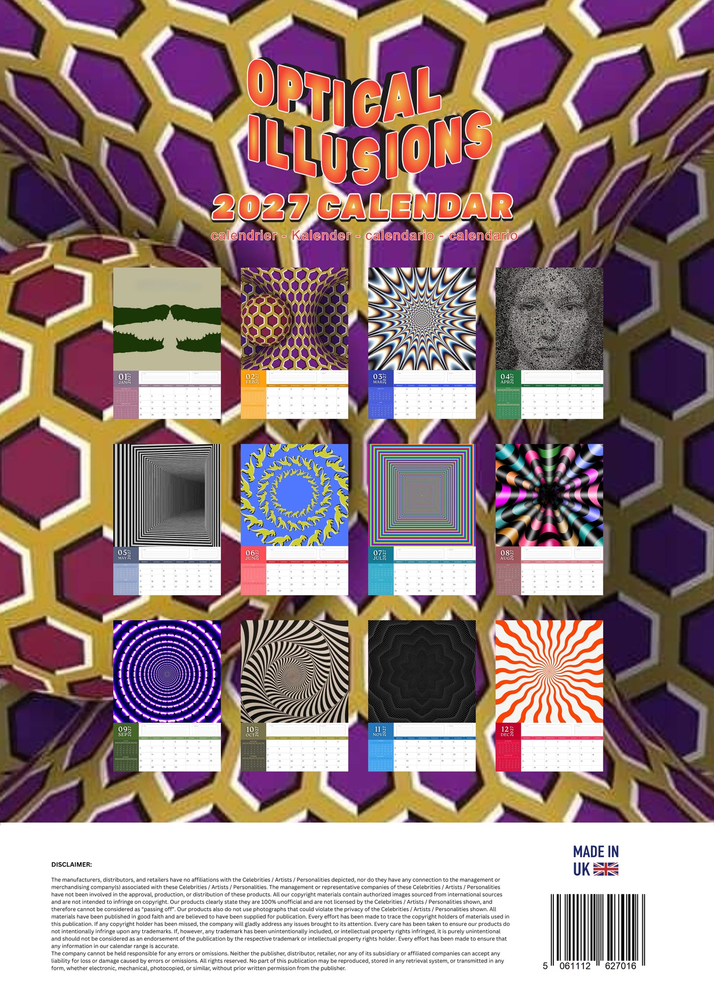 Optical Illusions Art Calendar 2027 – M-PRA Range