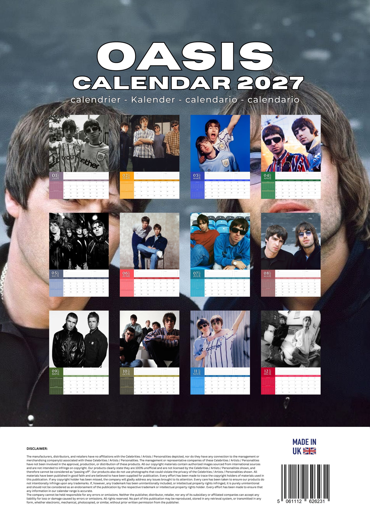 Oasis Music Calendar 2027 – M-PRA Range