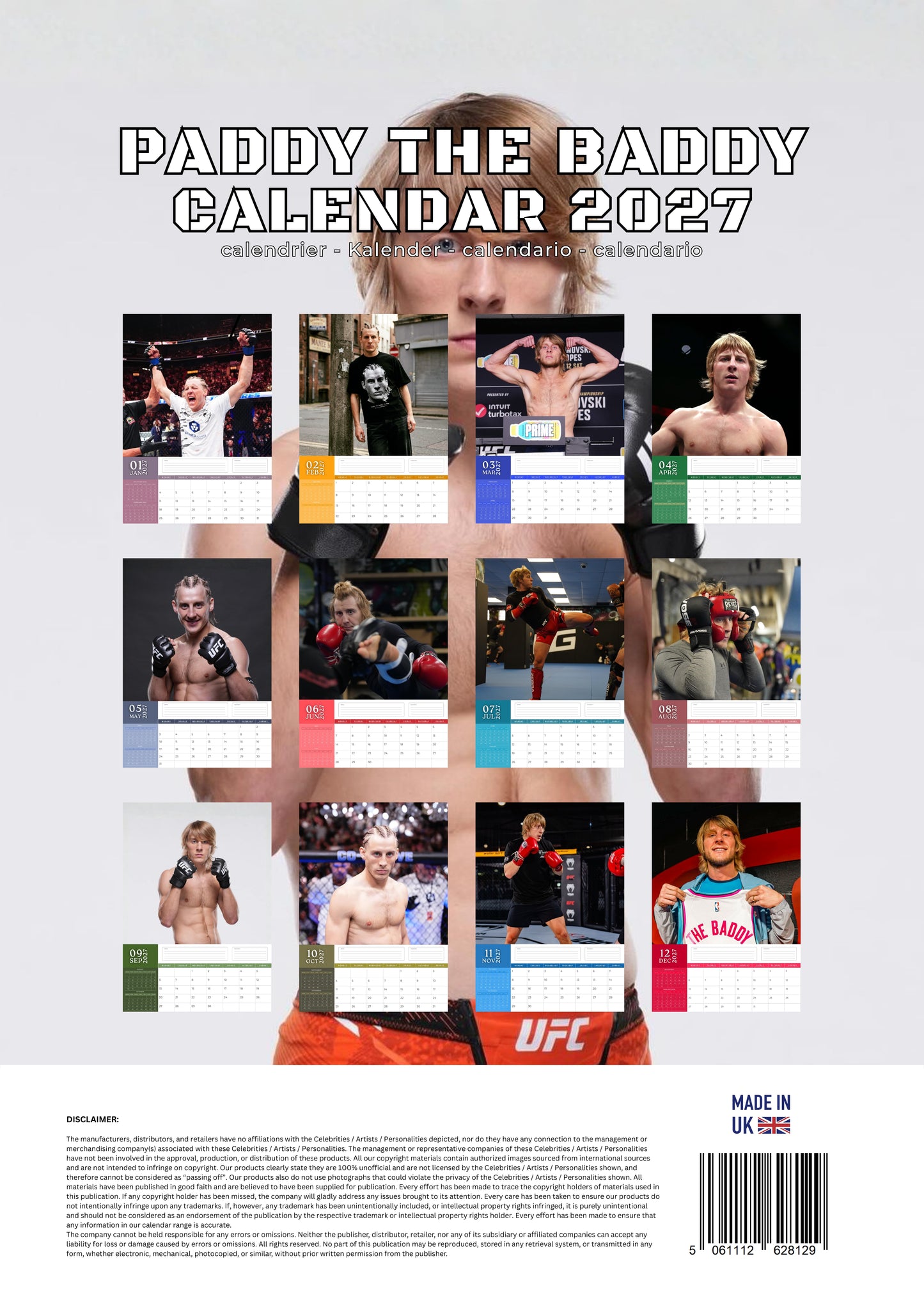 Paddy The Baddy Calendar 2027 – M-PRA Range
