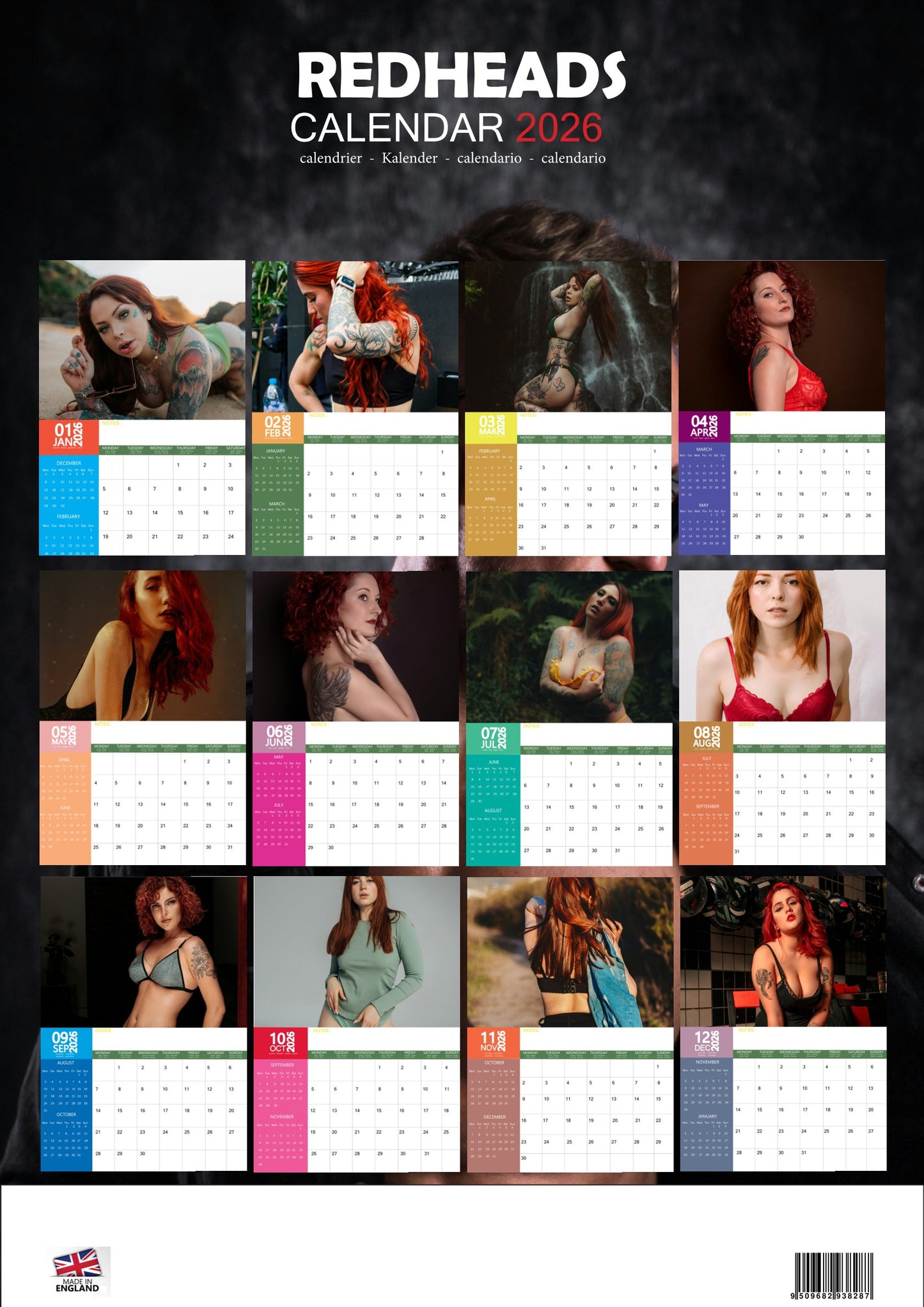 Redheads Calendar 2026 – M-PRA Range