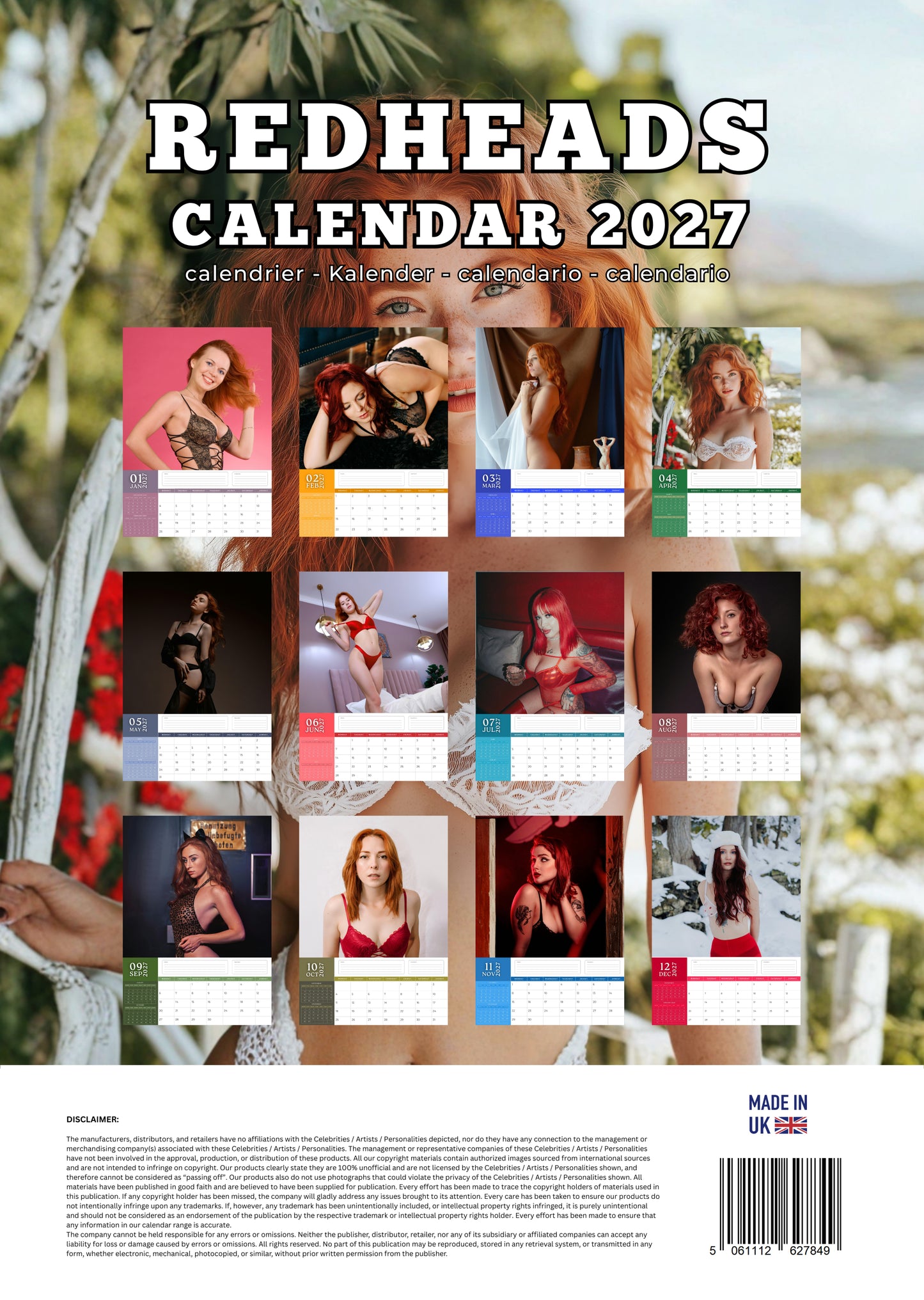 Redheads Calendar 2027 – M-PRA Range
