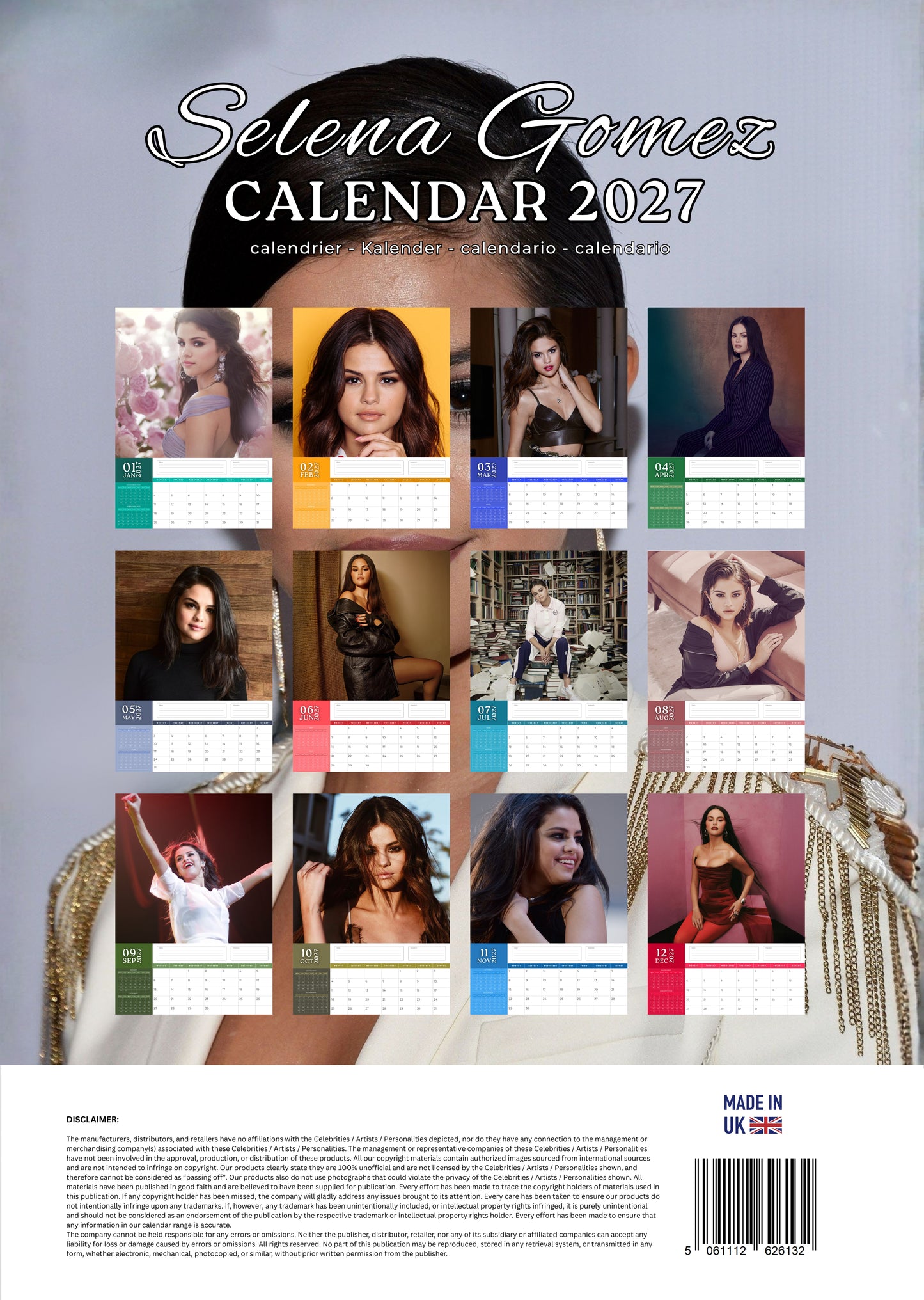 Selena Gomez Music Calendar 2027 – M-PRA Range
