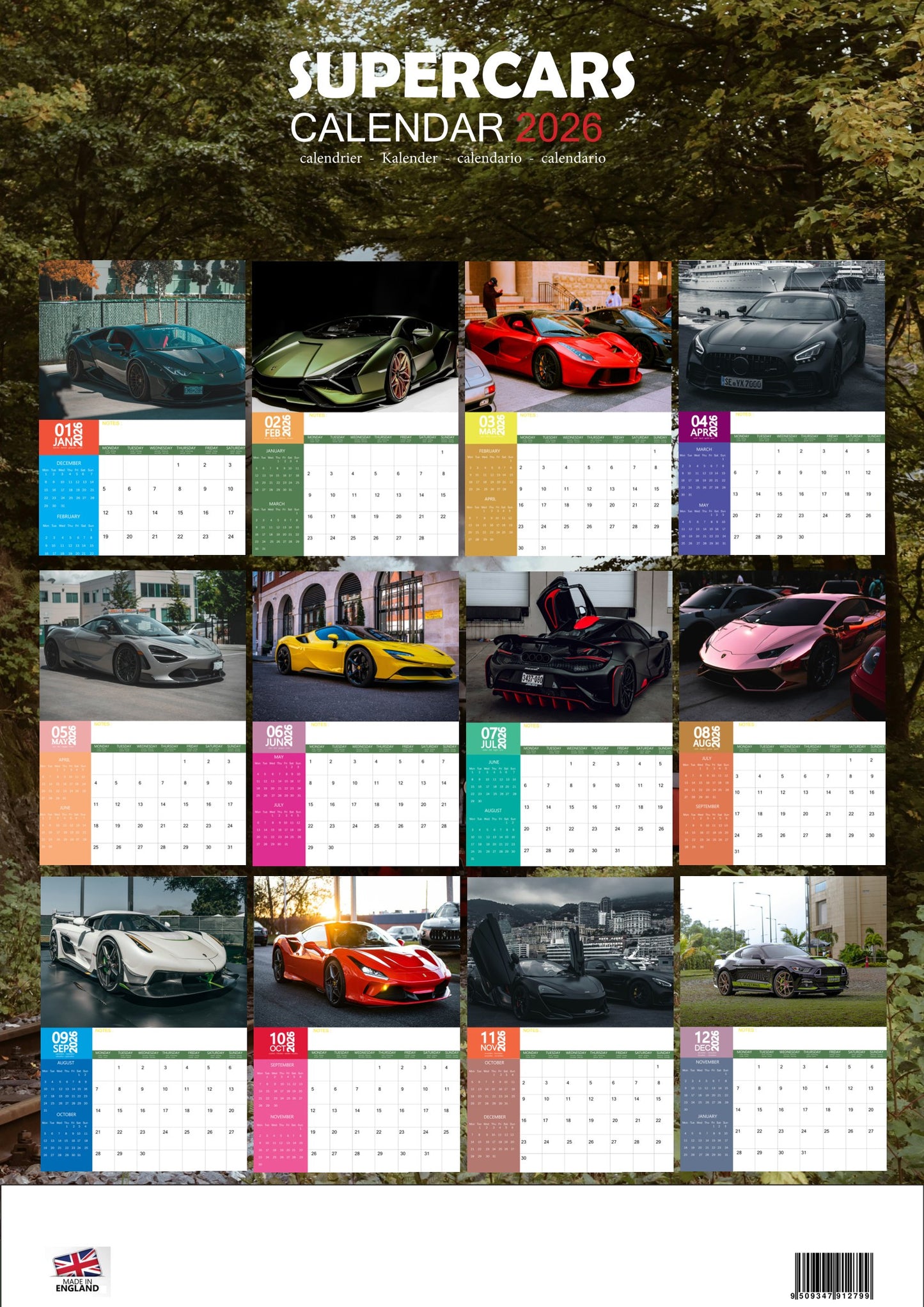 Supercars Transport Calendar 2026 – M-PRA Range
