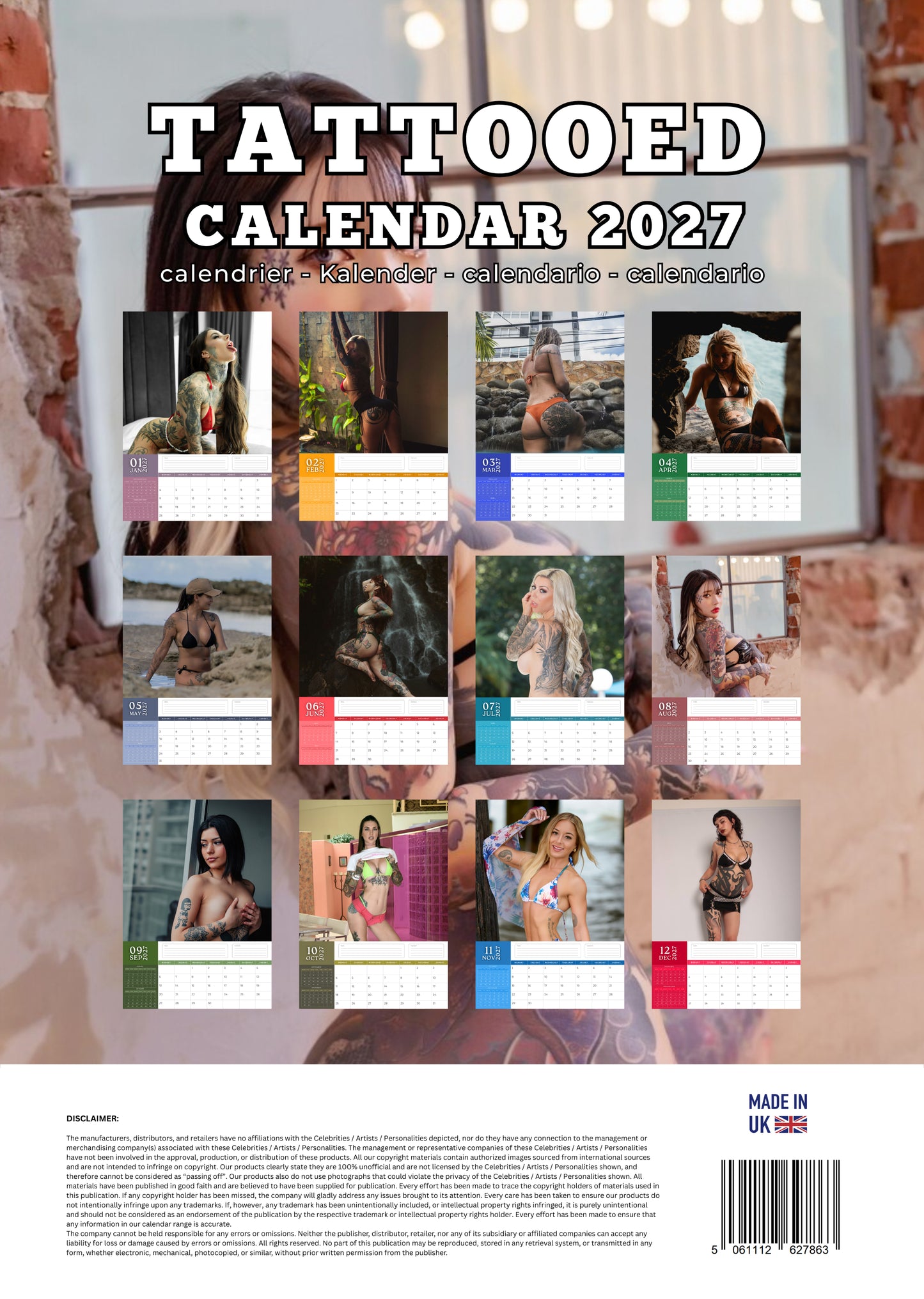 Tattooed Women Calendar 2027 – M-PRA Range
