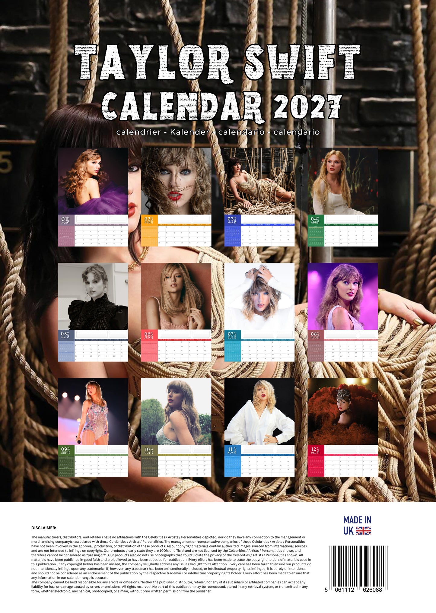 Taylor Swift Music Calendar 2027 – M-PRA Range