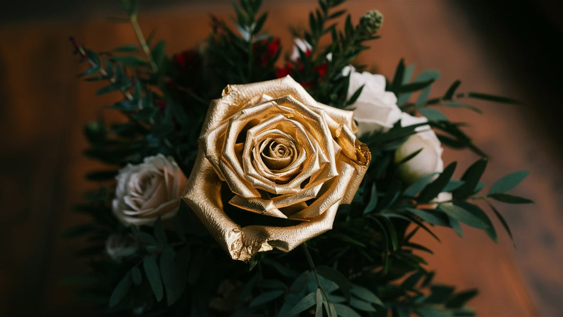 24kt Gold Foil Rose