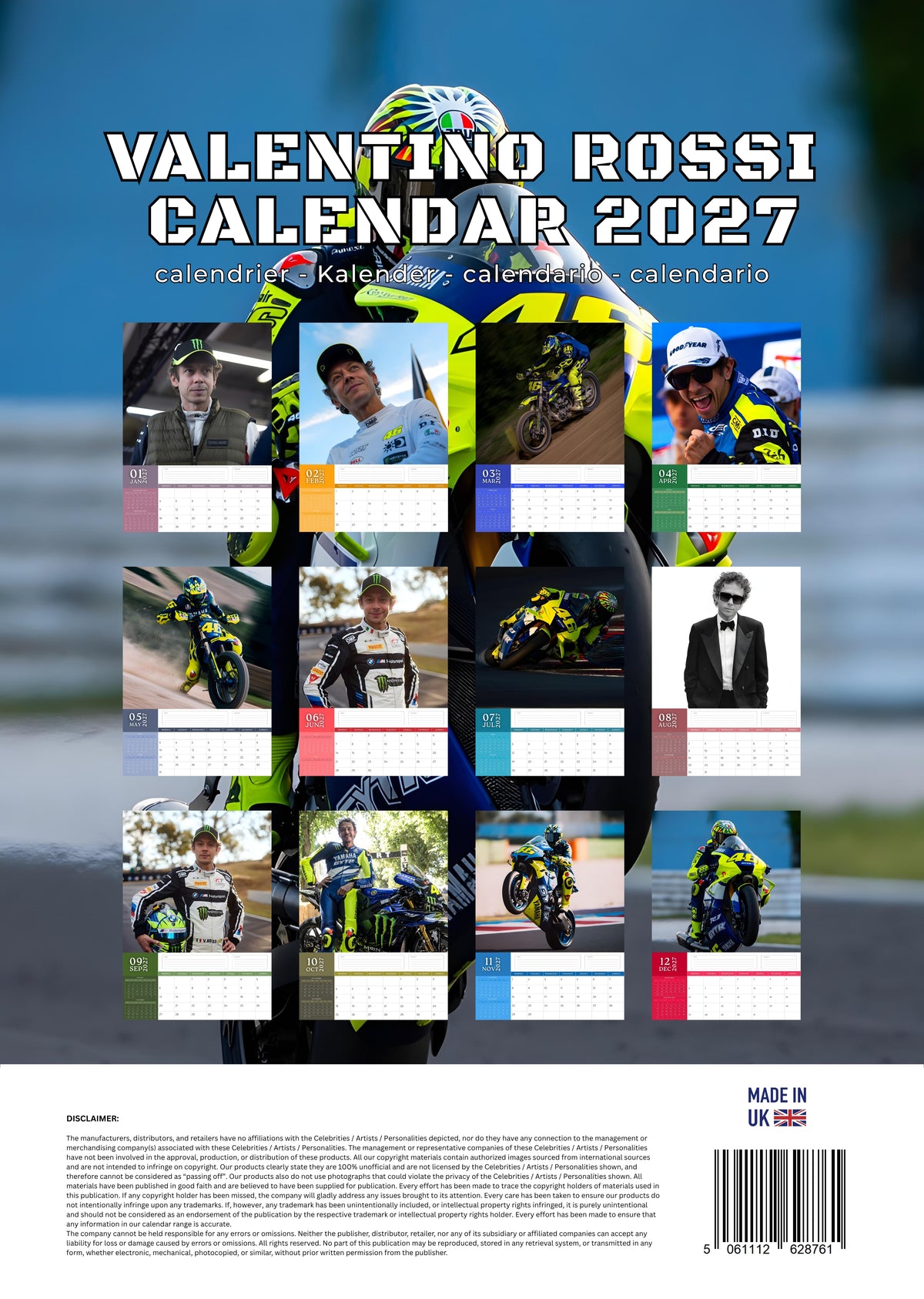 Valentino Rossi Calendar 2027 – M-PRA Range