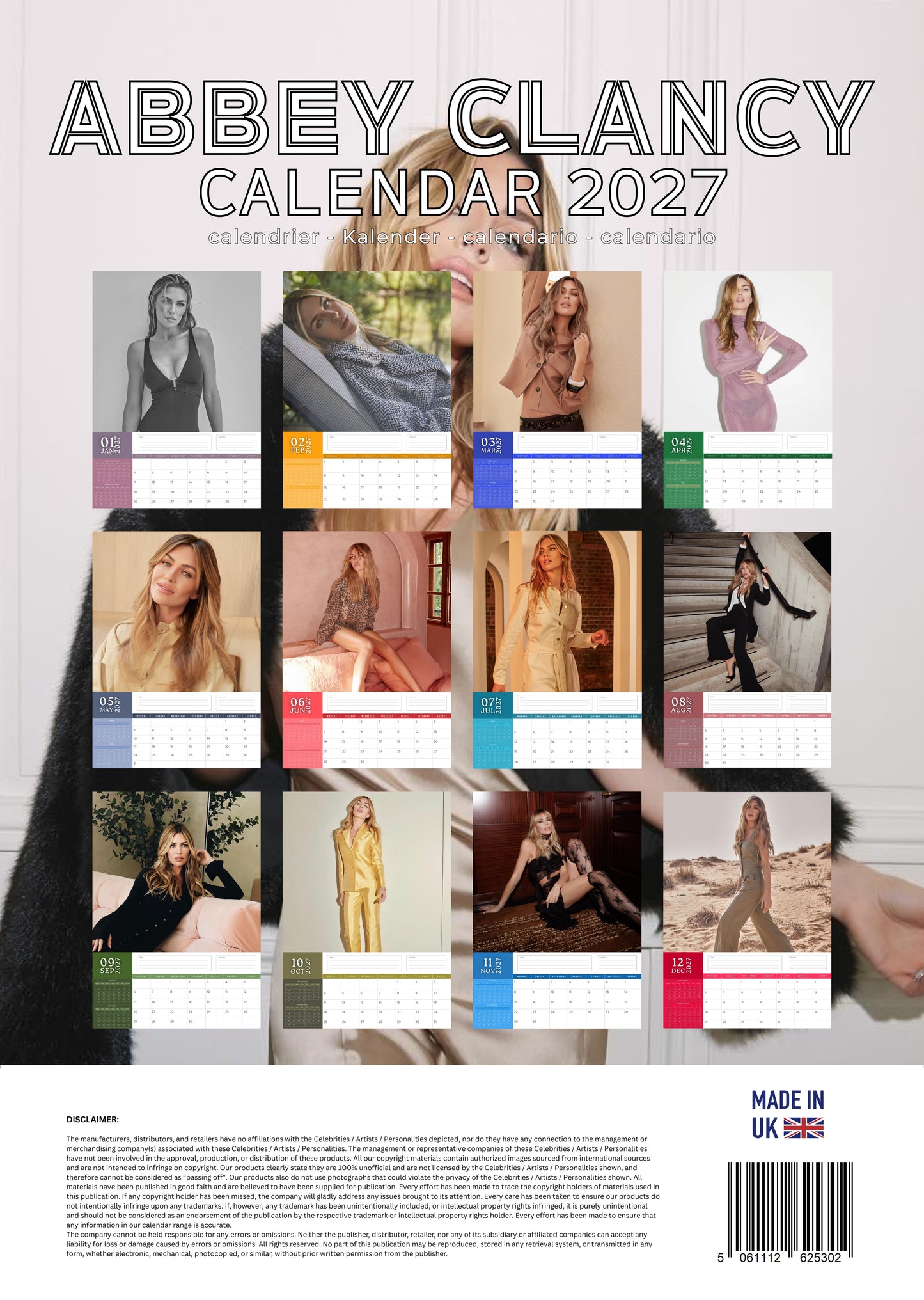 Abbey Clancy Calendar 2027 – M-PRA Range
