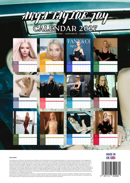 Anya Taylor-Joy Calendar 2027 – M-PRA Range