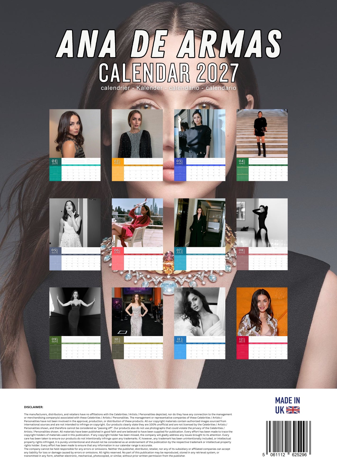 Ana De Armas Celebrity Calendar 2027 – M-PRA Range