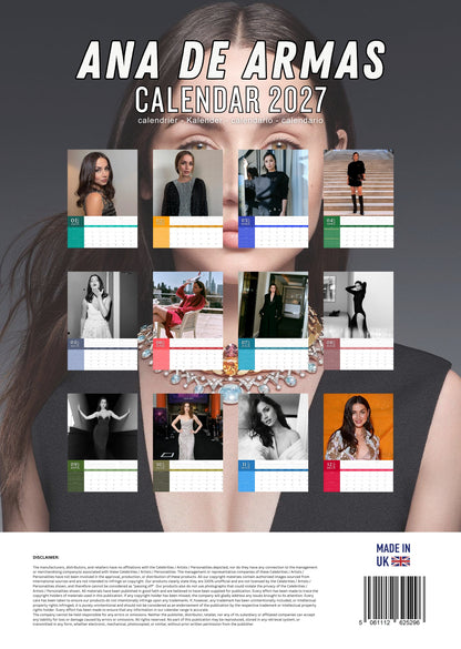 Ana De Armas Celebrity Calendar 2027 – M-PRA Range
