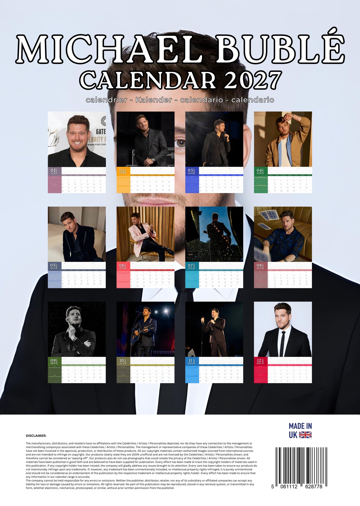 Michael Bublé Music Calendar 2027 – M-PRA Range