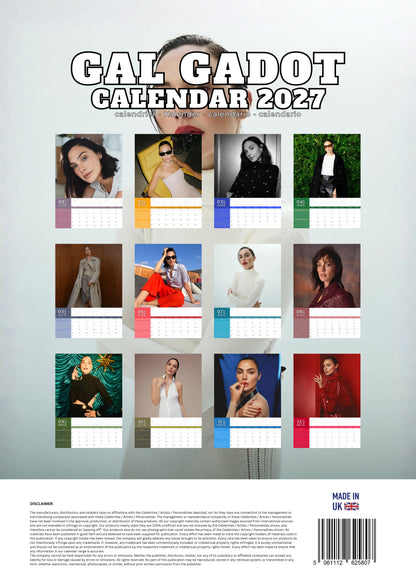 Gal Gadot Celebrity Calendar 2027 – M-PRA Range