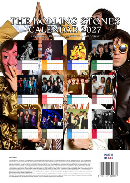 The Rolling Stones Music Calendar 2027 – M-PRA Range